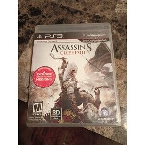 Assassin's Creed III 3 - Sony PlayStation 3 PS3 - Complete W/Manual - Fast Ship
